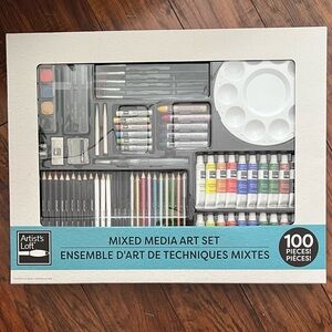 his 100-piece mixed media art set by Artist's Loft